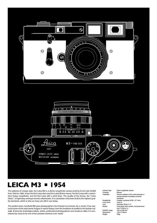 Leica M3 Duo - Limited Edition Print - Mono Edition