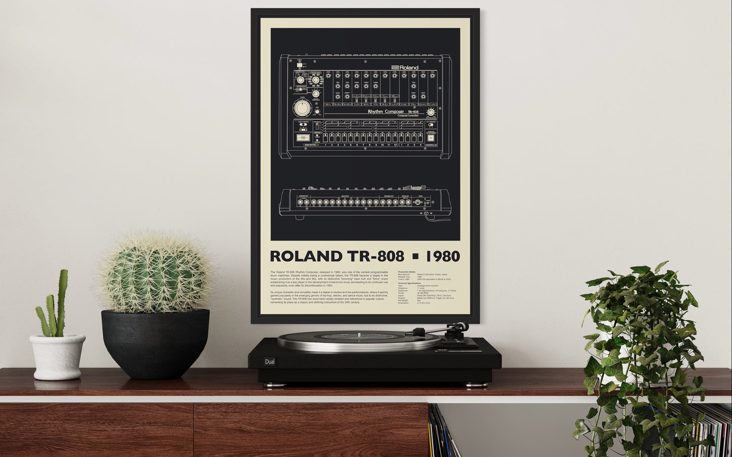 Roland TR-808 - Limited Edition Art Print - Retro Edition