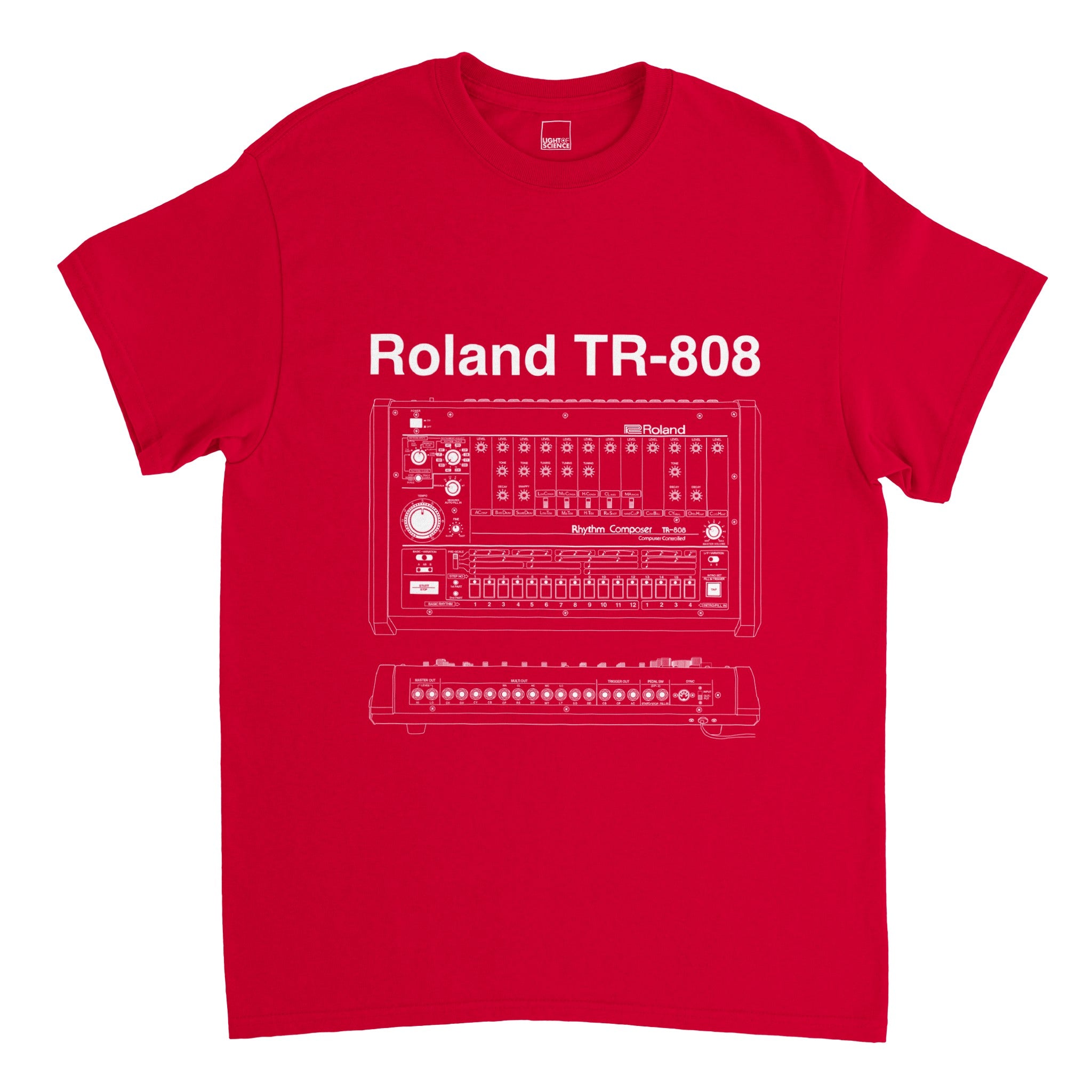 Roland TR-808 [Mono] Heavyweight Unisex Crewneck T-shirt