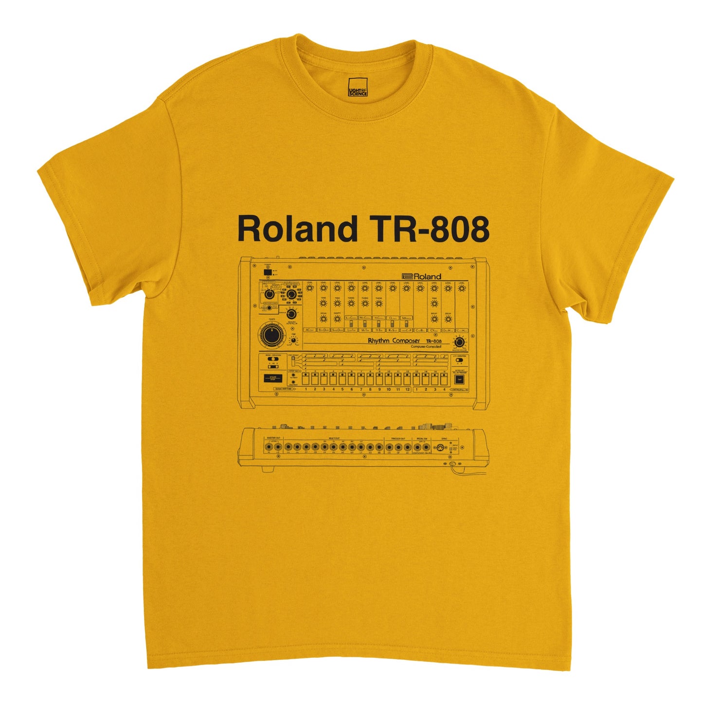Roland TR-808 [Mono] Heavyweight Unisex Crewneck T-shirt